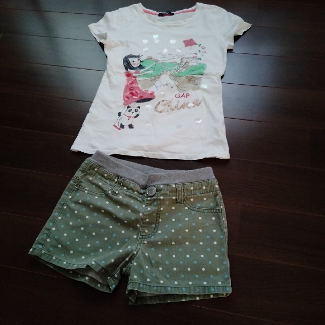 GAP Kids(ギャップキッズ)の夏服セット キッズ/ベビー/マタニティのキッズ服女の子用(90cm~)(Tシャツ/カットソー)の商品写真