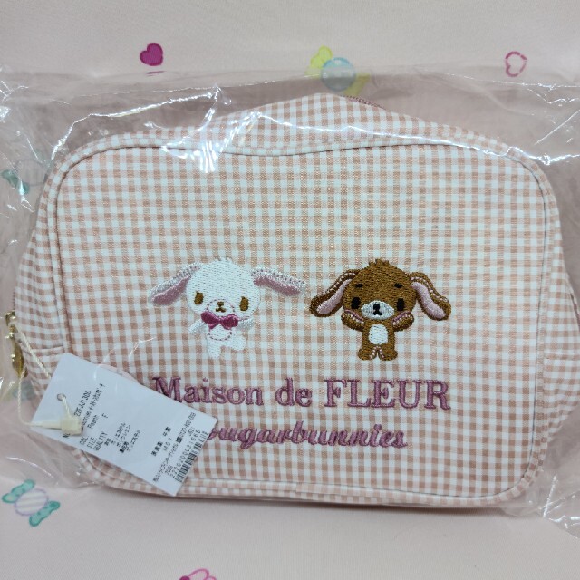Maison de FLEUR - 【完売品】新品♡イースタースクエアポーチ Maison de FLEUR - 【完売品】新品♡イースタースクエアポーチ