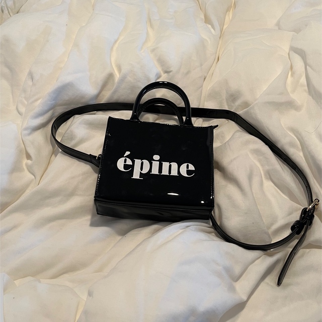 epine ロゴエナメル2way bag