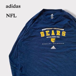 アディダス(adidas)のNFL アディダス　シカゴベアーズ　長袖Tシャツ　カットソー　紺　ネイビー(Tシャツ/カットソー(半袖/袖なし))