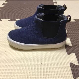 ザラキッズ(ZARA KIDS)のZARAキッズ デニムサイドゴアブーツ15.5cm(ブーツ)