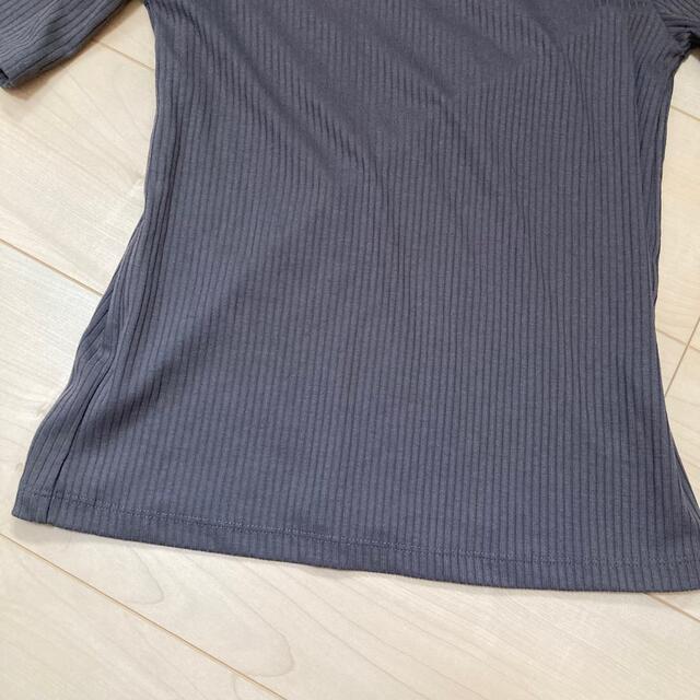 UNIQLO(ユニクロ)のユニクロ/リブスクエアネックT（5分袖） レディースのトップス(Tシャツ(半袖/袖なし))の商品写真