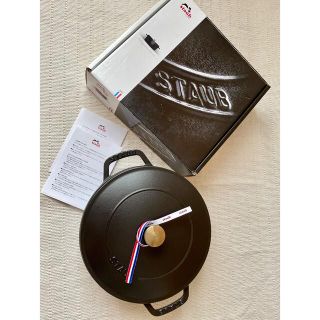 ストウブ(STAUB)のstaub ストウブ ブレイザー ソテーパン 24cm ブラック  2.4ℓ (鍋/フライパン)