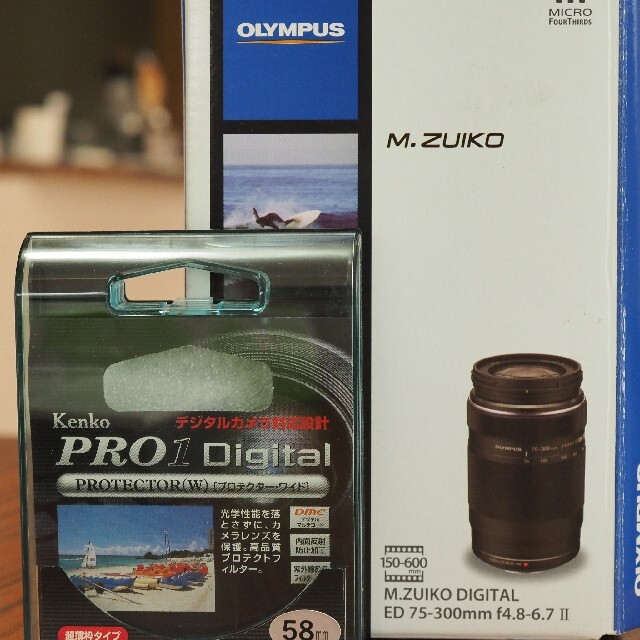 OLYMPUS(オリンパス)の保証書あり オリンパス M.ZUIKO DIGITAL ED75-300mm スマホ/家電/カメラのカメラ(レンズ(ズーム))の商品写真