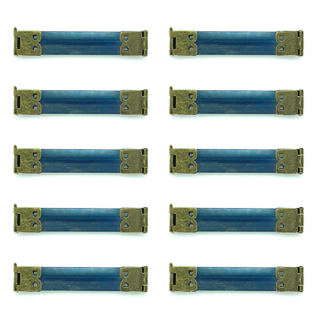 バネ口金 8cm 幅1.5cm アンティークゴールド 10本 バネ口金具(各種パーツ)
