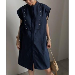 アメリヴィンテージ(Ameri VINTAGE)の【新品未使用タグ付き】AMERI MEDI BUTTON TUNIC SHIRT(シャツ/ブラウス(長袖/七分))