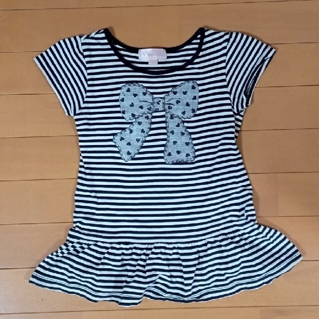 motherways(マザウェイズ)の【マザウェイズ】裾フリルＴシャツ キッズ/ベビー/マタニティのキッズ服女の子用(90cm~)(Tシャツ/カットソー)の商品写真