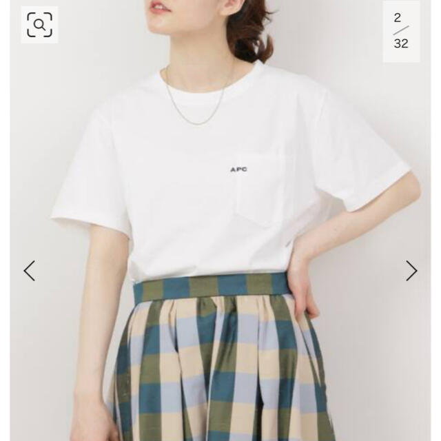 A.P.C(アーペーセー)の【A.P.C./アー・ペー・セー】ポケットTシャツ IENA レディースのトップス(Tシャツ(半袖/袖なし))の商品写真