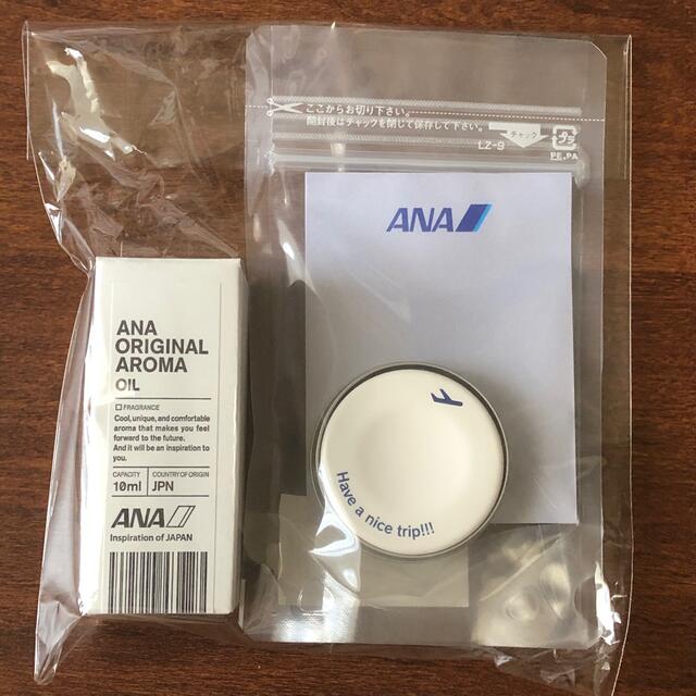 ANA(全日本空輸)(エーエヌエー(ゼンニッポンクウユ))のANAオリジナル アロマオイル 10ml＆アロマストーンディフューザーミニセット コスメ/美容のリラクゼーション(アロマオイル)の商品写真