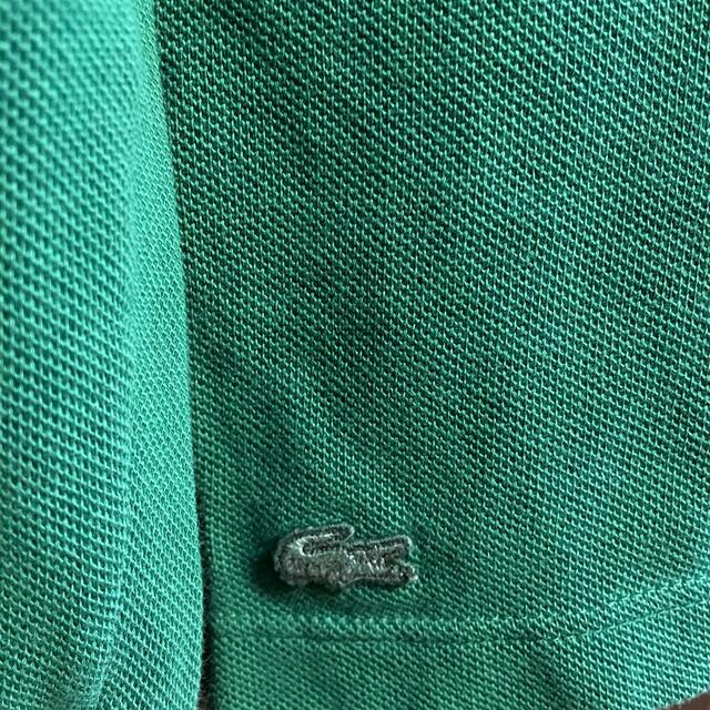LACOSTE(ラコステ)の美品ラコステLACOSTEポロシャツ長袖3コラボ1212刺繍グリーン緑Sモデル メンズのトップス(ポロシャツ)の商品写真