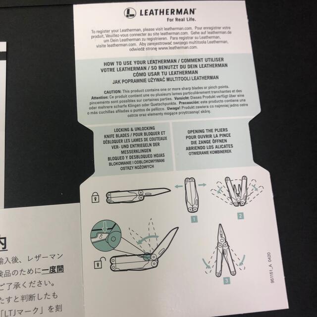 LEATHERMAN(レザーマン)のレザーマン レブ REV　日本正規品　LTJマーク入 保証書付 スポーツ/アウトドアのアウトドア(その他)の商品写真