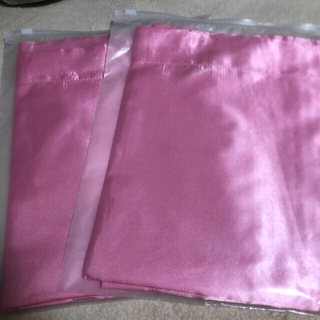 【新品未開封】シルク枕カバー ピンク 2枚セット(枕)