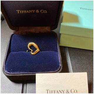 ティファニー(Tiffany & Co.)のティファニー　　オープンハートリング　指輪　YG 12号13号　イエローゴールド(リング(指輪))