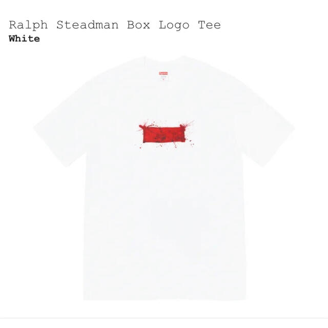 Supreme(シュプリーム)の【XL】Ralph Steadman Box Logo Tee White メンズのトップス(Tシャツ/カットソー(半袖/袖なし))の商品写真