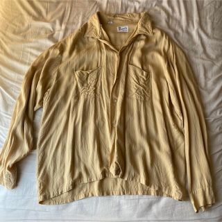 ロキエ(Lochie)のkiaris vintage イエローシャツ(シャツ/ブラウス(長袖/七分))