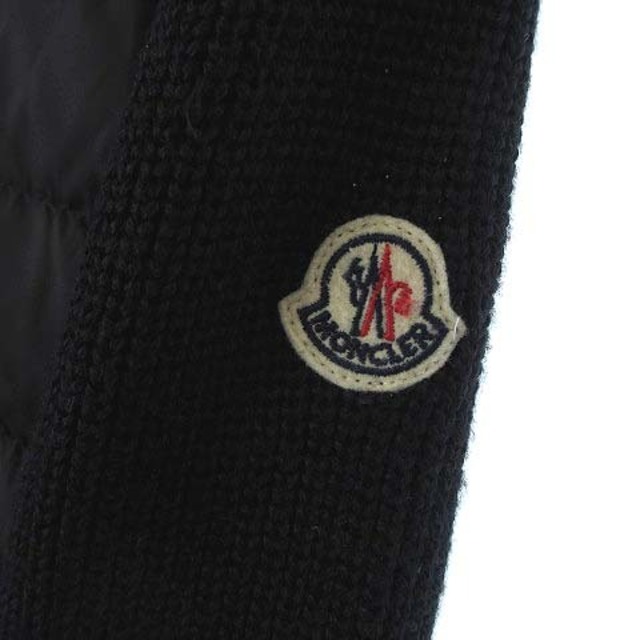 MONCLER(モンクレール)のモンクレール 20AW ニット ダウン ジャケット カーディガン 切替 黒 S メンズのトップス(カーディガン)の商品写真