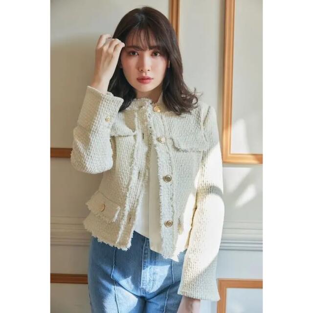 Her lip to(ハーリップトゥ)のHerlipto    Spring Tweed Jacket レディースのジャケット/アウター(ノーカラージャケット)の商品写真