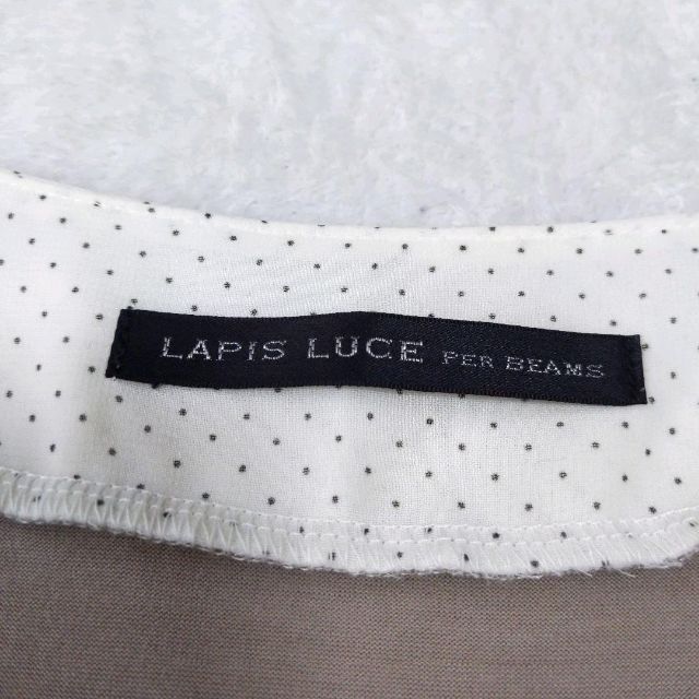 LAPIS LUCE PER BEAMS リボンタイカットソー 半袖 M レディースのトップス(シャツ/ブラウス(半袖/袖なし))の商品写真