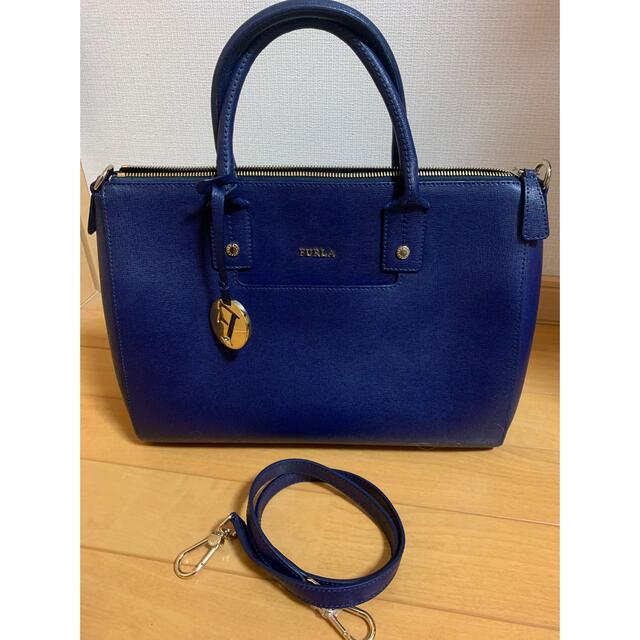 FURLA バック　ブルー