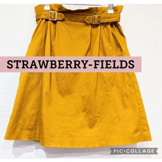 ストロベリーフィールズ(STRAWBERRY-FIELDS)のストロベリーフィールズ　膝丈スカート　きいろ(ひざ丈スカート)