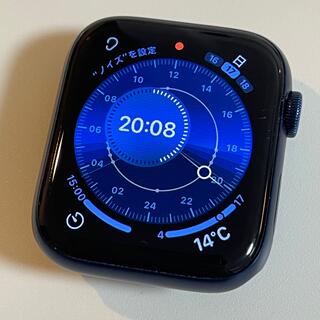 アップル(Apple)のApple Watch 6 44mm セルラーモデル ブルーアルミ 美品 LTE(その他)