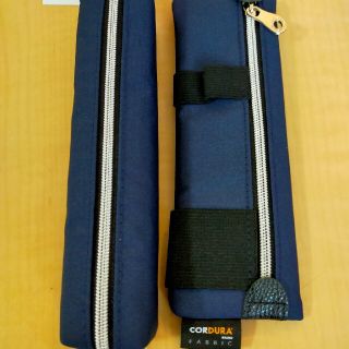 ガッケン(学研)の新品☆紺色　CORDURA(コーデュラ)ペンポーチペンケース　フラット　スリム(ペンケース/筆箱)