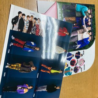 Myojo付録セット　なにわ男子CD＆DVDケース、シール、厚紙生カード(アイドルグッズ)