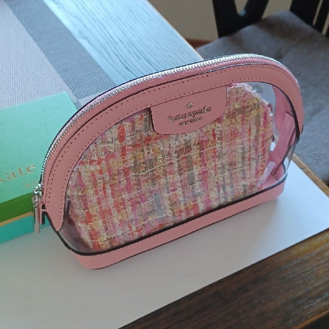 kate spade new york(ケイトスペードニューヨーク)の【新品】kate spade　ポーチ　ピンク レディースのファッション小物(ポーチ)の商品写真