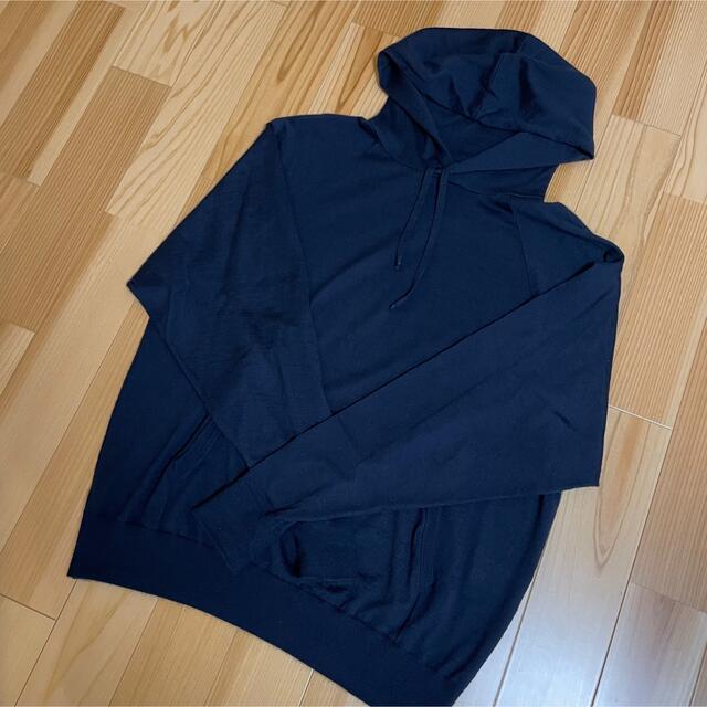 COMOLI - COMOLI 21SS カシミヤシルクニットパーカー Navyの通販 by COMOLI - COMOLI 21SS カシミヤシルクニットパーカー Navyの通販 by