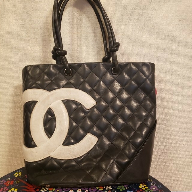 CHANEL　カンボンライントートバッグ