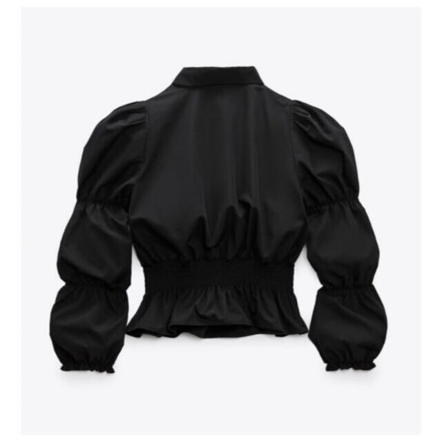 ZARA - ZARA ストレッチディテール ポプリントップス XLサイズの ZARA - ZARA ストレッチディテール ポプリントップス XLサイズの