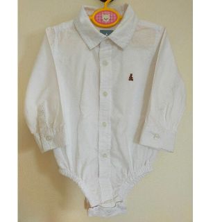 ベビーギャップ(babyGAP)のbabygap★入園卒園式★フォーマル★正装★ロンパースシャツ★クマ★80(セレモニードレス/スーツ)