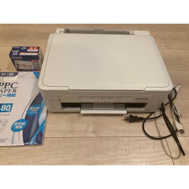 EPSON カラリオプリンター（PX-054A）純正インク、A4用紙付インテリア/住まい/日用品