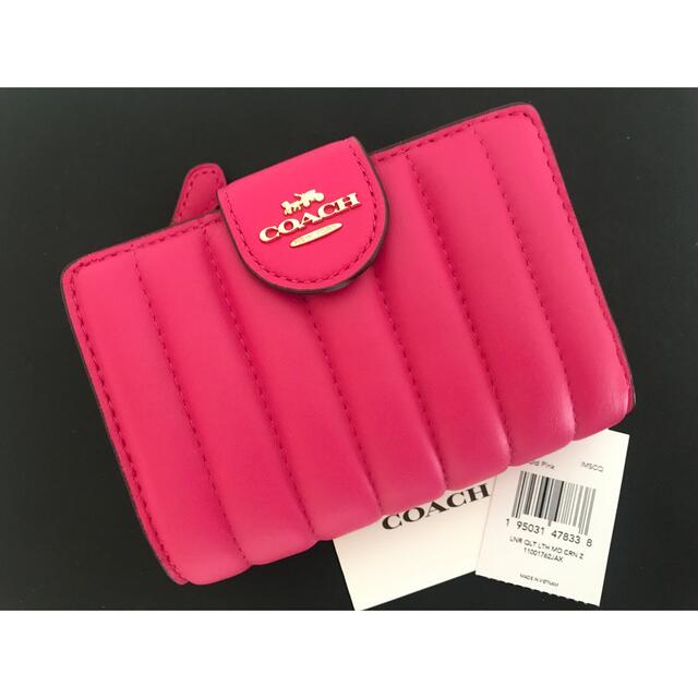 COACH☆完売品☆早い者勝ち☆折り財布　キルティング