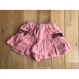 ブランシェス(Branshes)の新品 ブランシェス ピンク リボン キュロット パンツ 80センチ(パンツ)