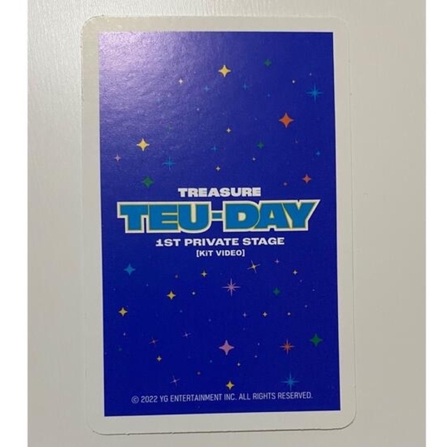 TREASURE(トレジャー)のTREASURE TEU-DAY ドヨン トレカ エンタメ/ホビーのトレーディングカード(シングルカード)の商品写真