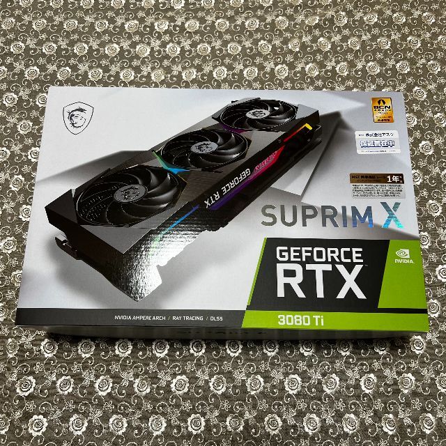 MSI GeForce RTX 3080 Ti SUPRIM X 12GPC/タブレット