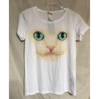 エイチアンドエム(H&M)のH&M✴️170猫柄Tシャツキッズレディース(Tシャツ/カットソー)