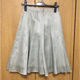 ルーニィ(LOUNIE)のシルクブレンドサテンスカート(ひざ丈スカート)