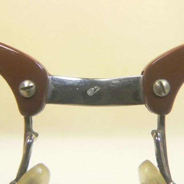 サンプラチナ製 ヴィンテージ 眼鏡 フレーム ブローライン 4