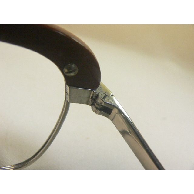 サンプラチナ製 ヴィンテージ 眼鏡 フレーム ブローライン 5
