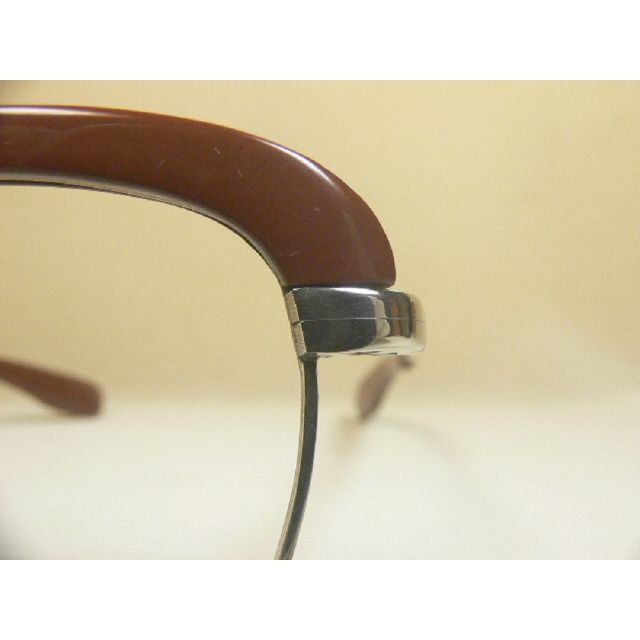 サンプラチナ製 ヴィンテージ 眼鏡 フレーム ブローライン 6