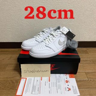 ナイキ(NIKE)のAir jordan 1 low og 白灰 28 US10 travis(スニーカー)