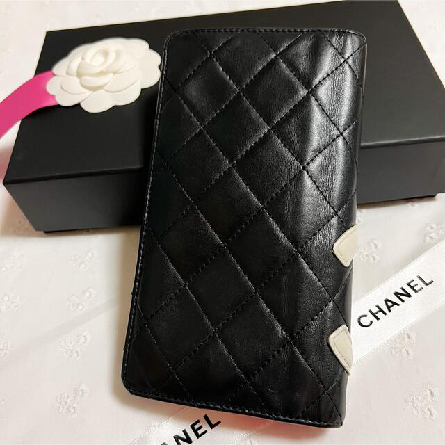 CHANEL(シャネル)の【専用】CHANEL★カンボンライン★長財布★二つ折り★美品 レディースのファッション小物(財布)の商品写真