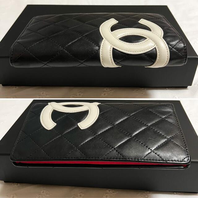 CHANEL(シャネル)の【専用】CHANEL★カンボンライン★長財布★二つ折り★美品 レディースのファッション小物(財布)の商品写真