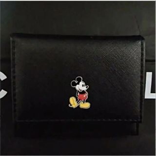 ミッキーマウス(ミッキーマウス)のＤＩＳＮＥＹ×ＦＲＥＡＫＳ’Ｓ ＳＴＯＲＥミッキーマウス黒コンパクト三折財布新品(ノベルティグッズ)