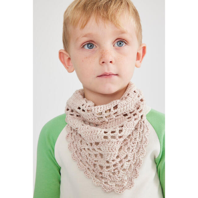 Misha and Puff Crochet Kerchief drop1