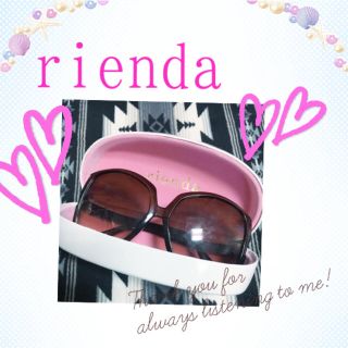 リエンダ(rienda)の♡riendaサングラス♡(サングラス/メガネ)