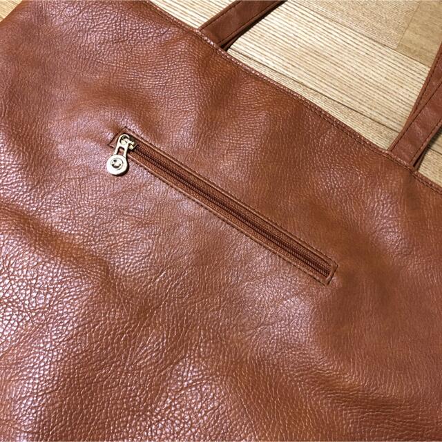 韓国　ブラウントートバッグ レディースのバッグ(トートバッグ)の商品写真