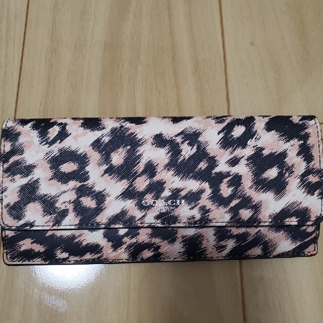 新品未使用COACHコーチストラップ付シグネチャー花柄長財布フラワープリント白7